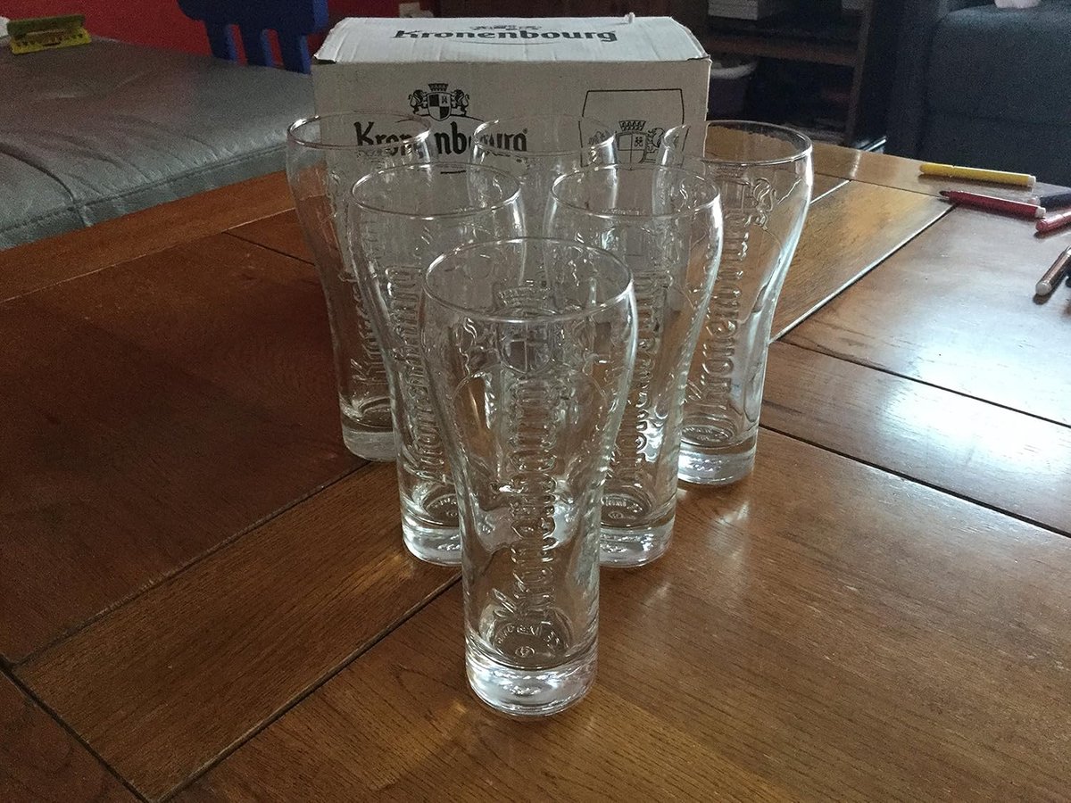 Set van 6 bierglazen 25 cl voor speciaalbier