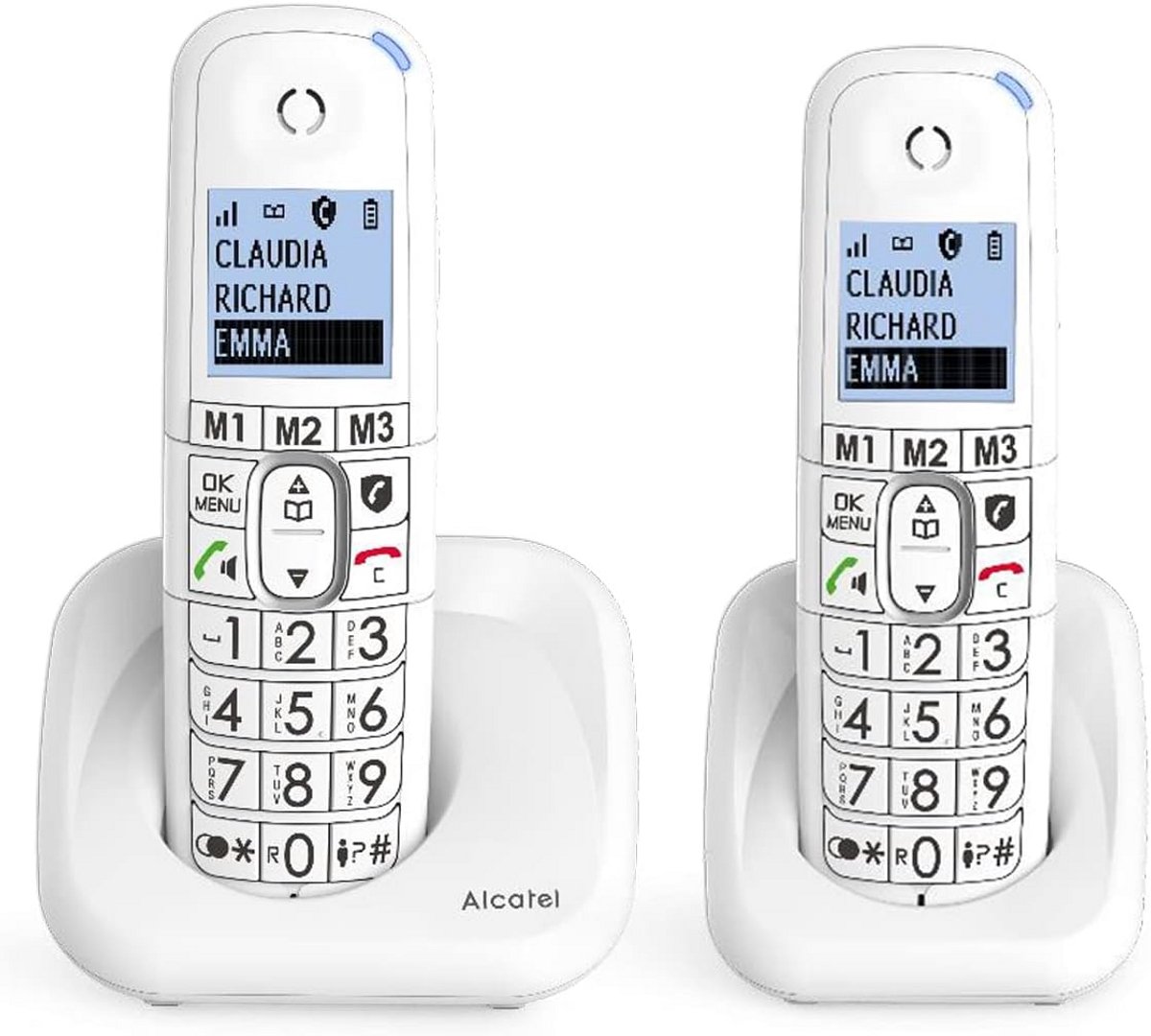 Draadloos DECT Telefoon Duo Set met Groot Display en Hoornvolume