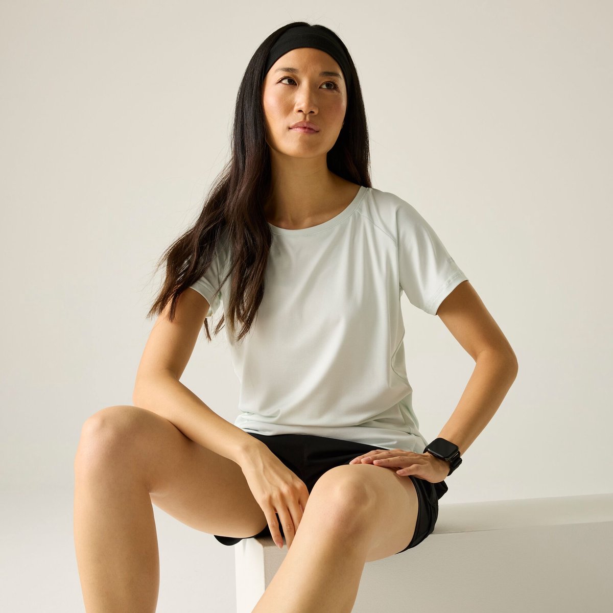 Dames Limonite T-shirt met korte mouwen en gemêleerde print Blauw