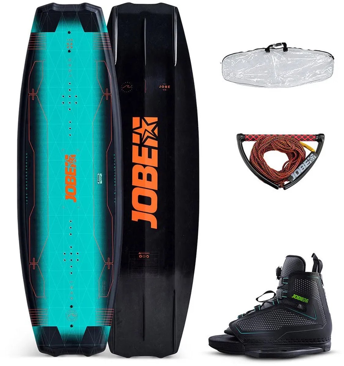 JOBE Wakeboard Logo 138 Package met Maze Bindingen