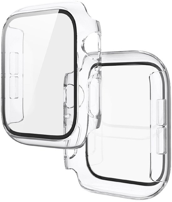 Stravo Full Cover/Hoesje - Screen Protector - Convient pour Apple Watch Series 10 & Series 11 - 42 mm - Housse de protection pour Apple Watch series 10 / X - taille 42 mm - Hardcase - Protection - iWatch S10 & S11 case - Transparent