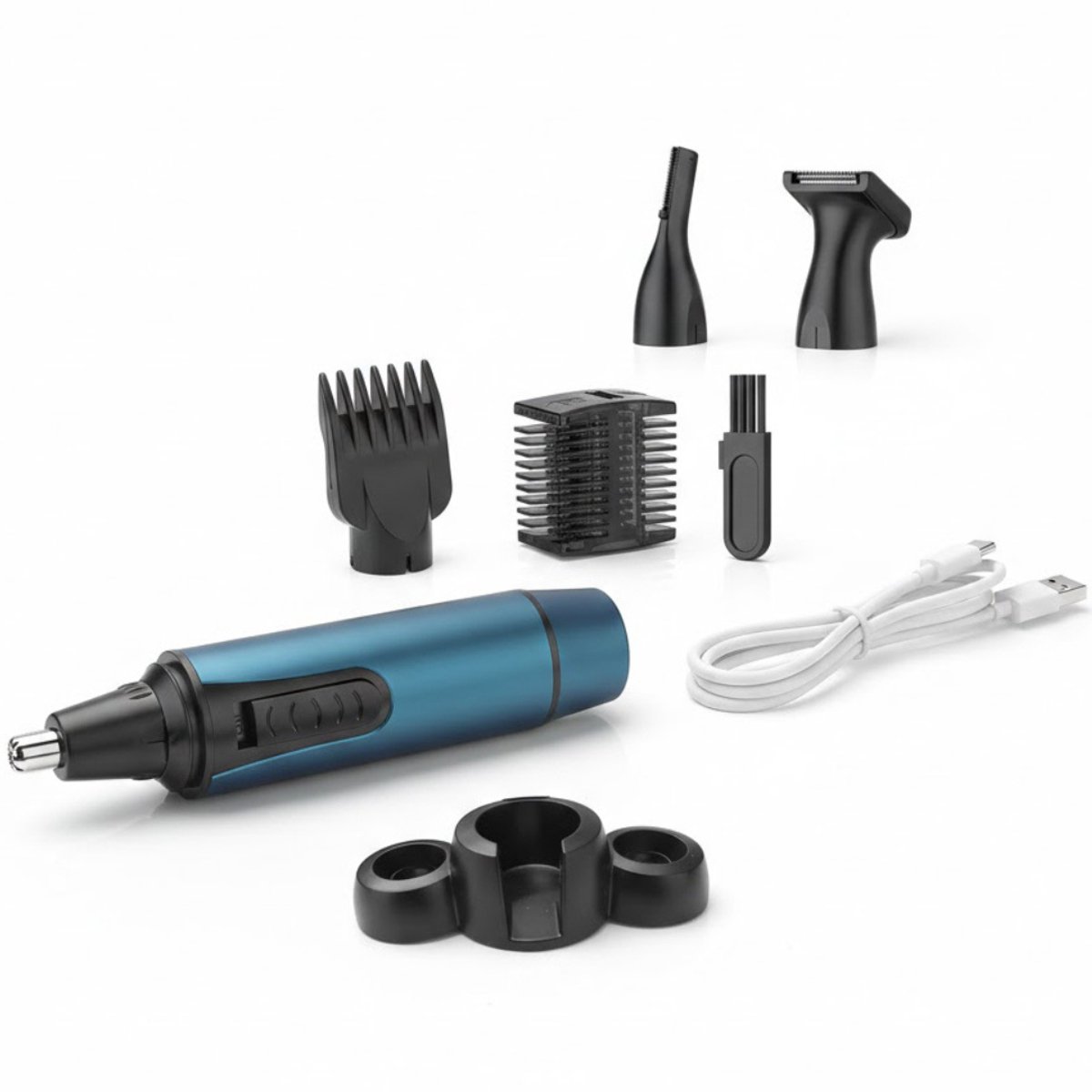 NBAP® Neustrimmer Mannen - Bodygroomer - Scheerapparaat - Oortrimmer - Zwart en Blauw