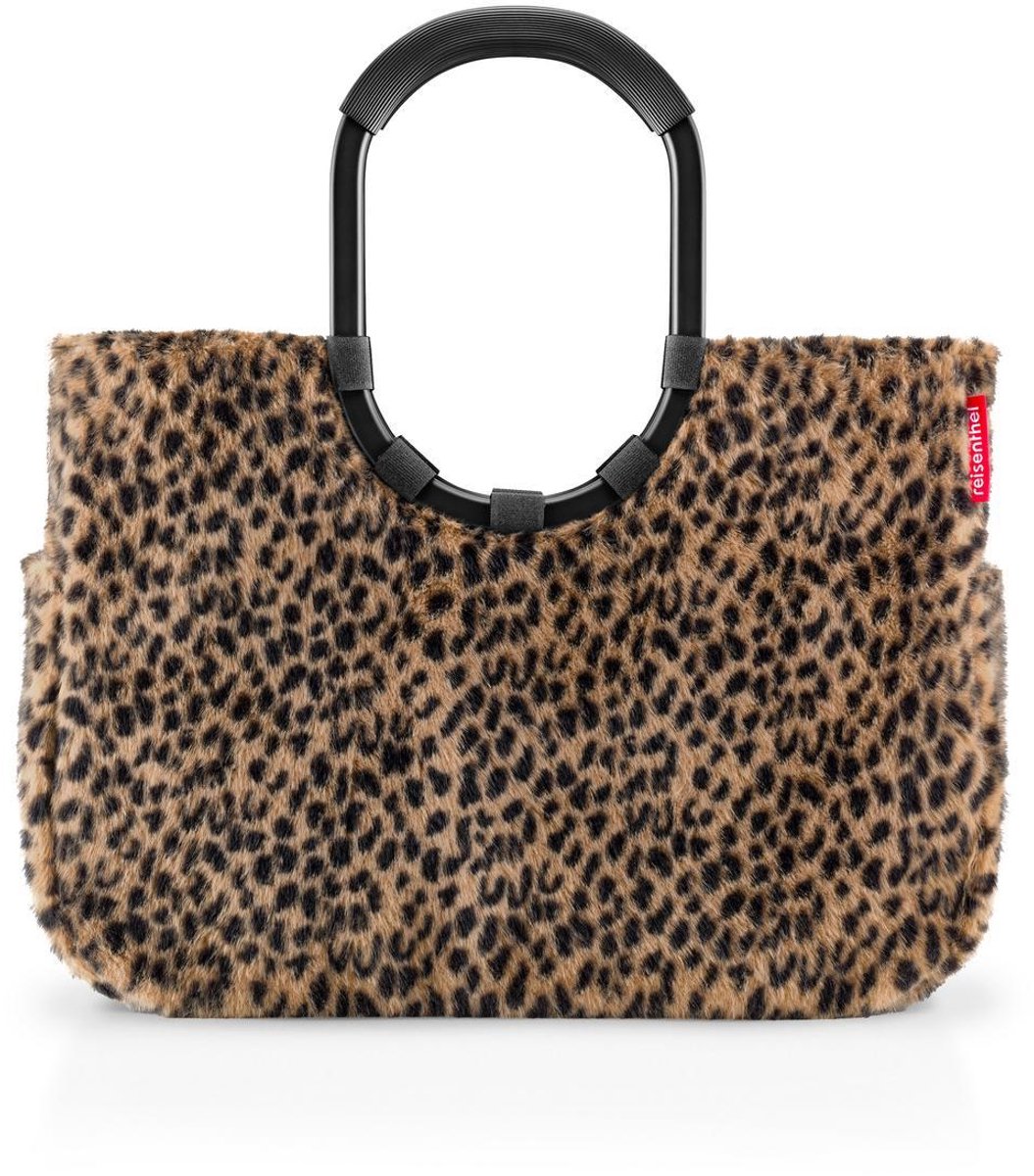 Reisenthel Loopshopper L Shopper Shopper - 25L - Leo Fake Fur Bruin