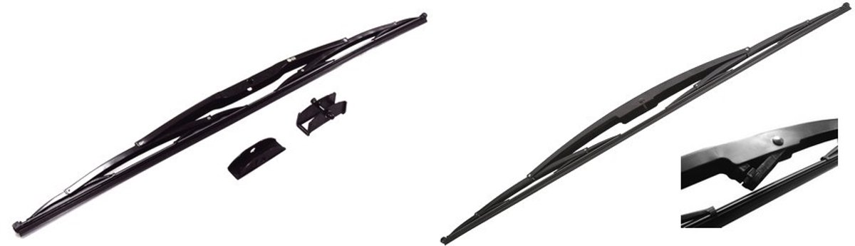 Einparts Autoruitenwissers Metaalvrij Aerodynamisch Grafiet