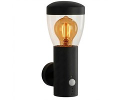 Luminize Buitenlamp met bewegingssensor - Wandlamp met sensor - 29 × 16 × 12 cm - E27 fitting - zwart
