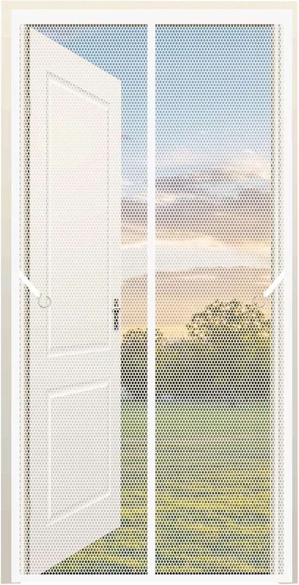 Magnetisch Horraam Wit 60 x 180 cm - Eenvoudig te Monteren Vliegengordijn