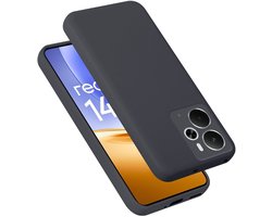 Cadorabo Hoesje geschikt voor Realme 14T / 14 5G Case in Liquid Zwart Beschermhoes gemaakt van flexibel TPU silicone etui cover mobiele telefoonhoesje