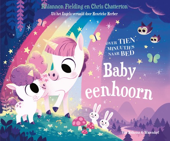 Over tien minuutjes naar bed - baby-eenhoorn - cover