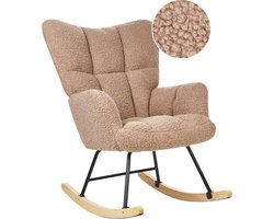 OULU - Schommelstoel - Zandbeige - Bouclé