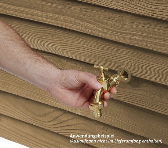 Garantia Rain Barrel Woody Châtain Clair 350 litres