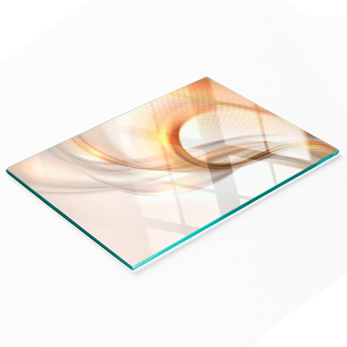 Multifunctionele decoratieve snijplank voor de keuken, gehard abstract 80x52 cm