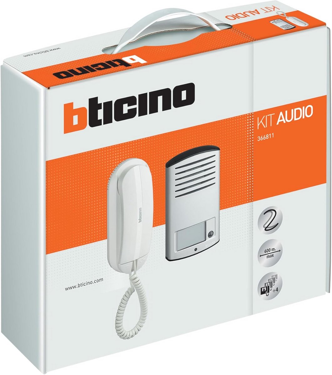 Intercom Audio Set - Parlofoon Set - Deurcommunicatie - Eenvoudig Gebruik - 25 x 28.7 cm - Grijs