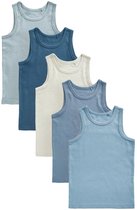 Next - Jongens - Set van 5 hemdjes - Blauw