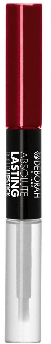 Deborah Milano Absolute Lasting Liquid Lipstick - 19 Burgundy - Duo lippenstift langhoudend - Donker Rood