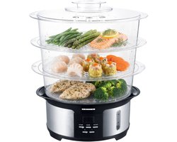Heinner Master Collection Stoomkoker 12 L - 1000W - 3 Stoomlagen - Inclusief Rijstbakje -…