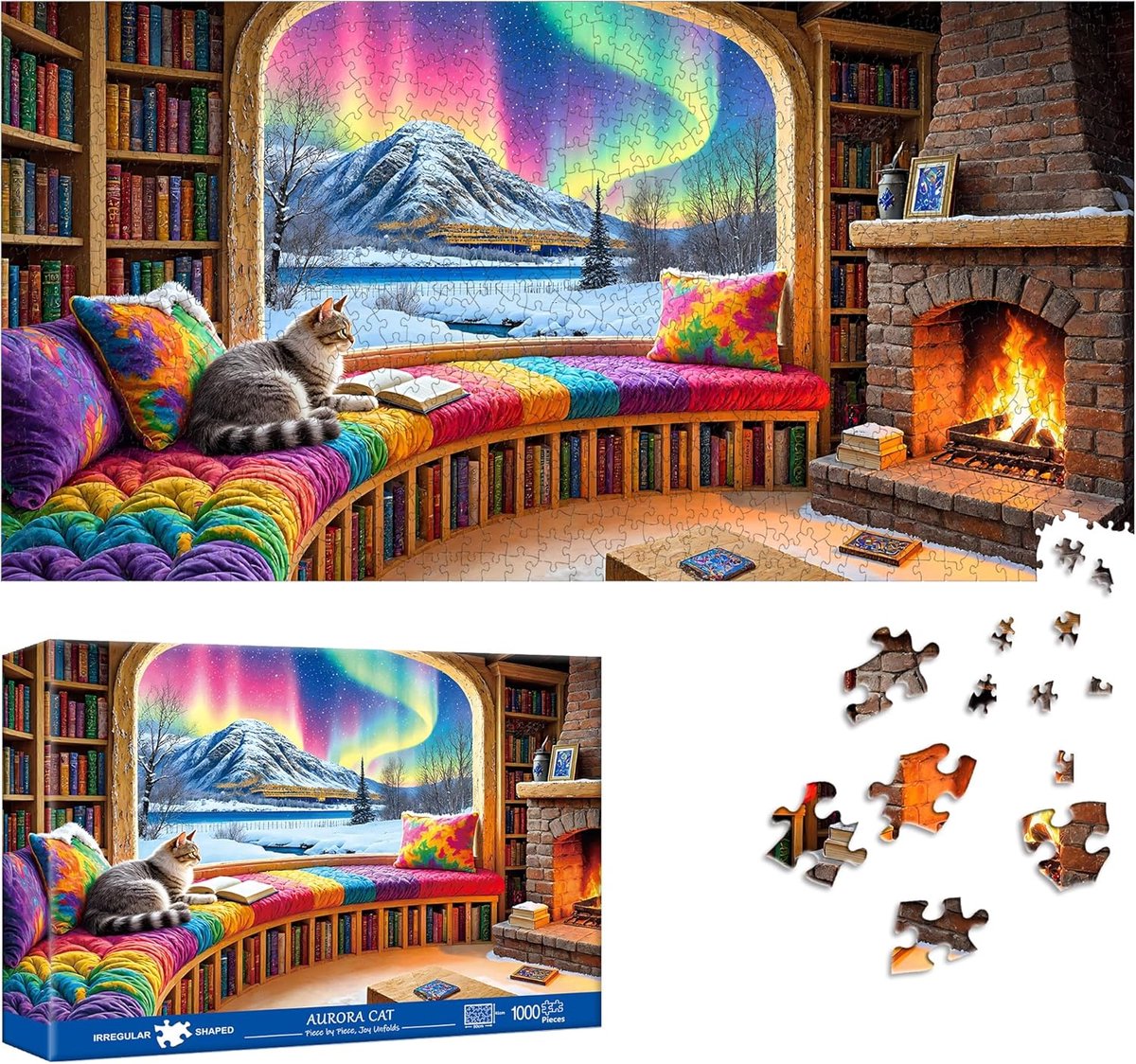 Puzzels voor volwassenen - Legpuzzels 1000 stukjes - Ontspanning en decoratie - Speciale vorm onmogelijke puzzel