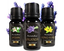 Aromaholik - Zestaw Olejków - Kwiatowy - Lawenda, Jaśmin, Ylang Ylang