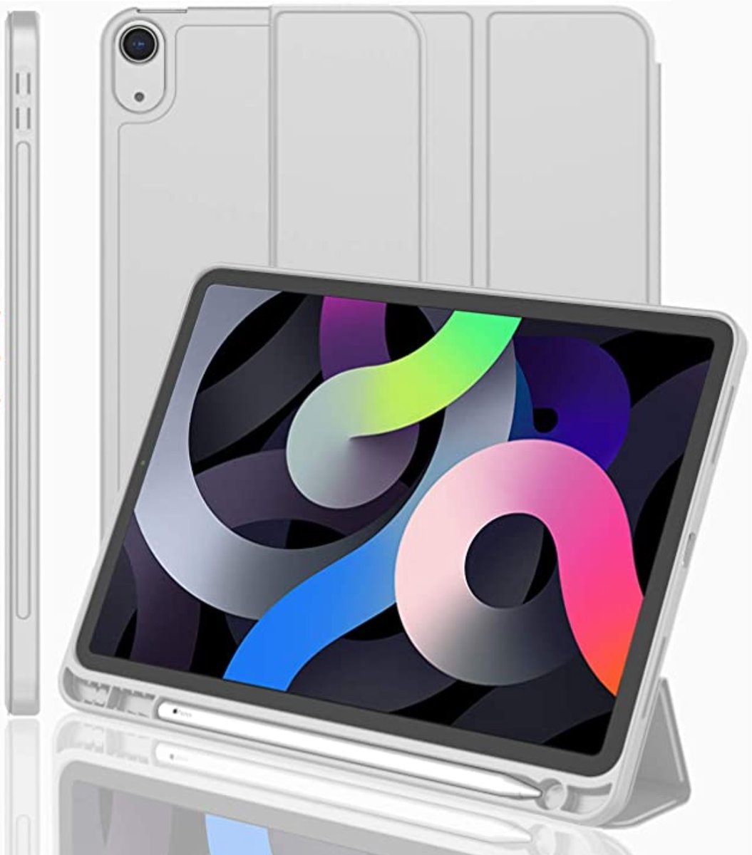 EtuiTab - Smartcase voor Apple iPad 10.9/11 Gen - Grijs - Eco-leer en Siliconen