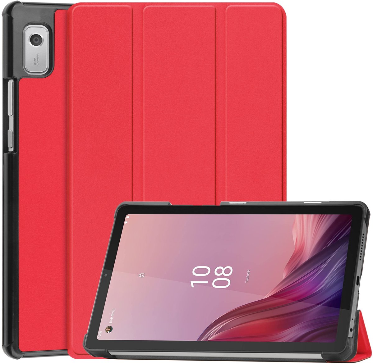 EtuiTab - Lenovo Tab M9 2023 Hoes - Rood - Magnetische Sluiting - Standfunctie