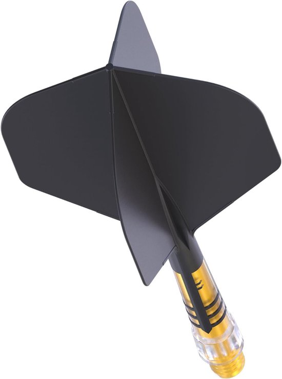 Dart Shaft Flight - Dart Accessoires - Precisie Darten - Geïntegreerd Carbon Ontwerp - Maat 2 - Zwart Geel van Dart — afbeelding 4