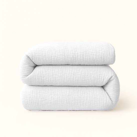 YNOT Dreambed Signature - Micro Mousseline Wit - 240x200 - Lits- Jumeaux - Dekbed Zonder Overtrek - Dreambed Signature - Wasbaar Hoesloos Dekbed - 30 dagen proefslapen - Dekbed met vaste overtrek