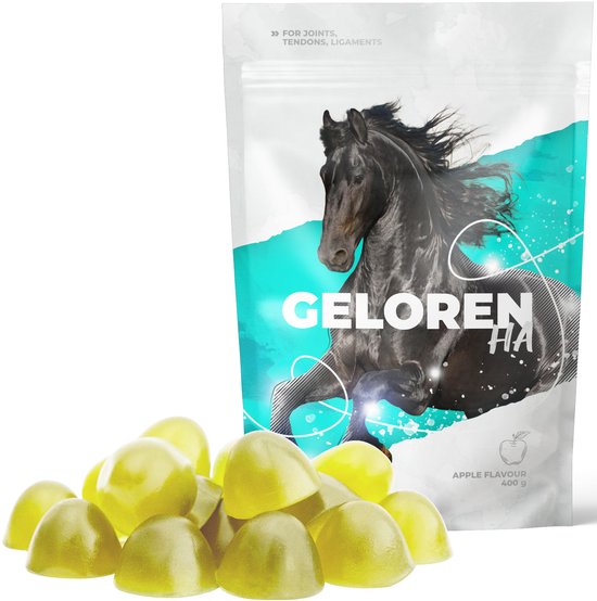 Geloren HA - Supplement Voer - Voor Paarden - Hoge Dosis Hyaluronzuur - 60 Stuks Geloren HA - Supplement Voer - Voor Paarden - Hoge Dosis Hyaluronzuur - 60 Stuks