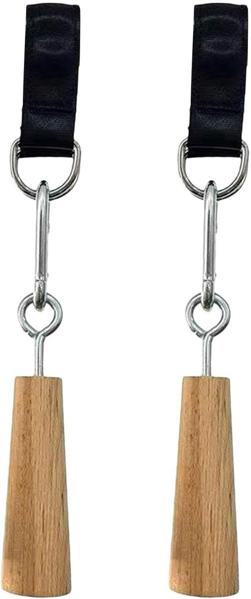 Optrekstang Accessoires - Grip Ball - Kracht Training - Slijtvast Beukenhout - 45 cm - Natuurlijk Hout