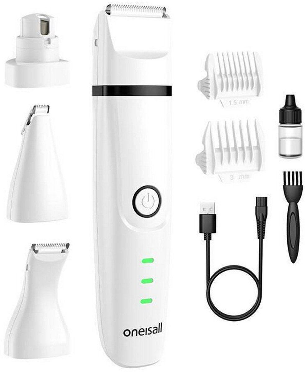 oneisall Quiet Dog Clipper, Professional Hair Trimmer for Dogs and Cats, Electric Pet Hair Clipper with 7000 RPM Powerful Motor, Suitable for Thick/Felt Pet Hair (Blue