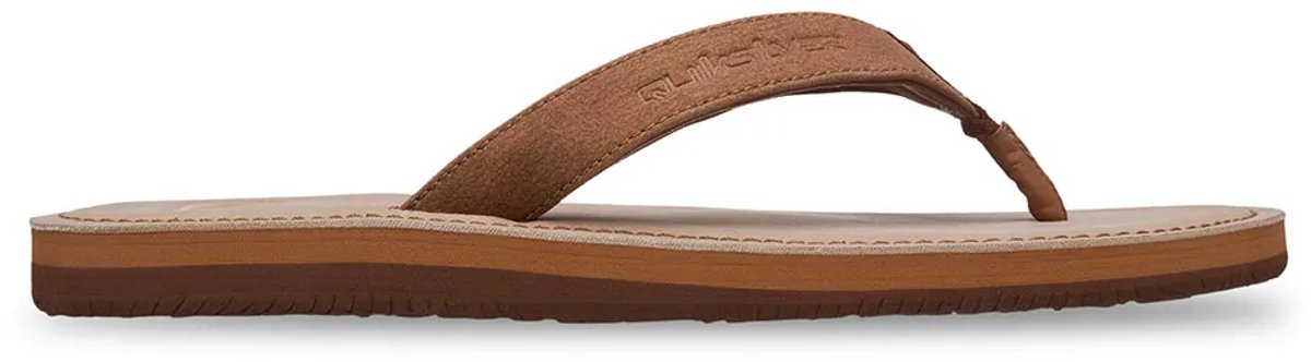 Quiksilver Molokai Nubuck 26 Slippers Man Sand/dk Chocolate