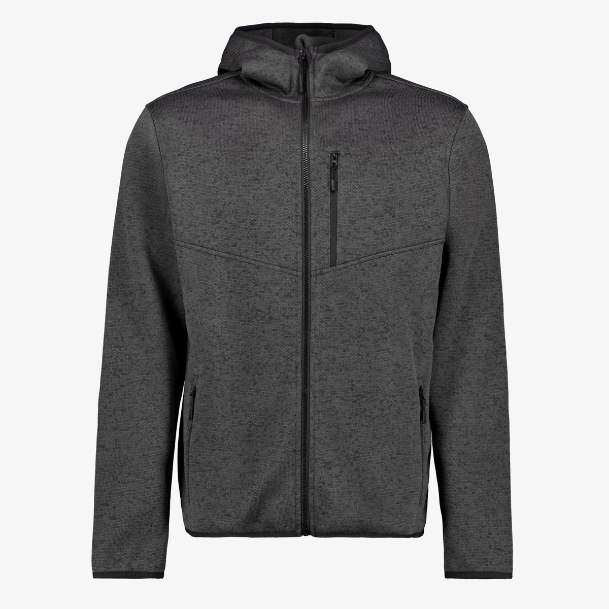 Mountain Peak heren outdoor fleece vest grijs - Maat L