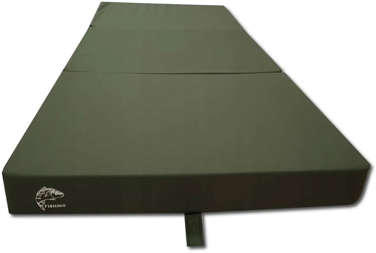 Waterdicht Opvouwbaar Matras 80 x 200 x 10 cm – Schuim Logeermatras, Compact, Draagbaar Reisbed voor Gasten, Camping en Thuisgebruik, groen (visserij / outdoor)