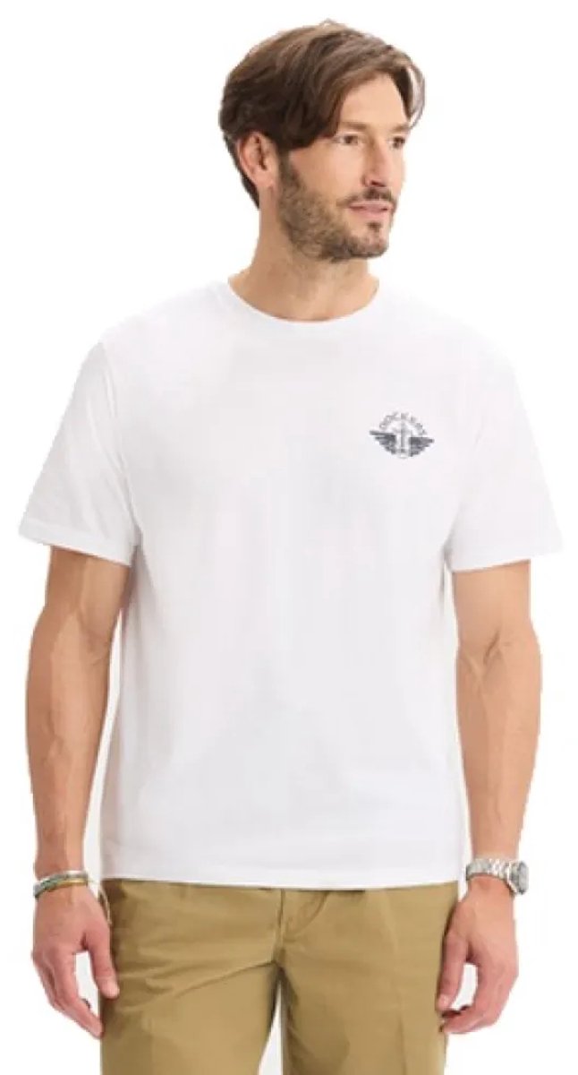 Dockers Graphic 004mb0004 T-shirt Met Korte Mouwen Wit L Man