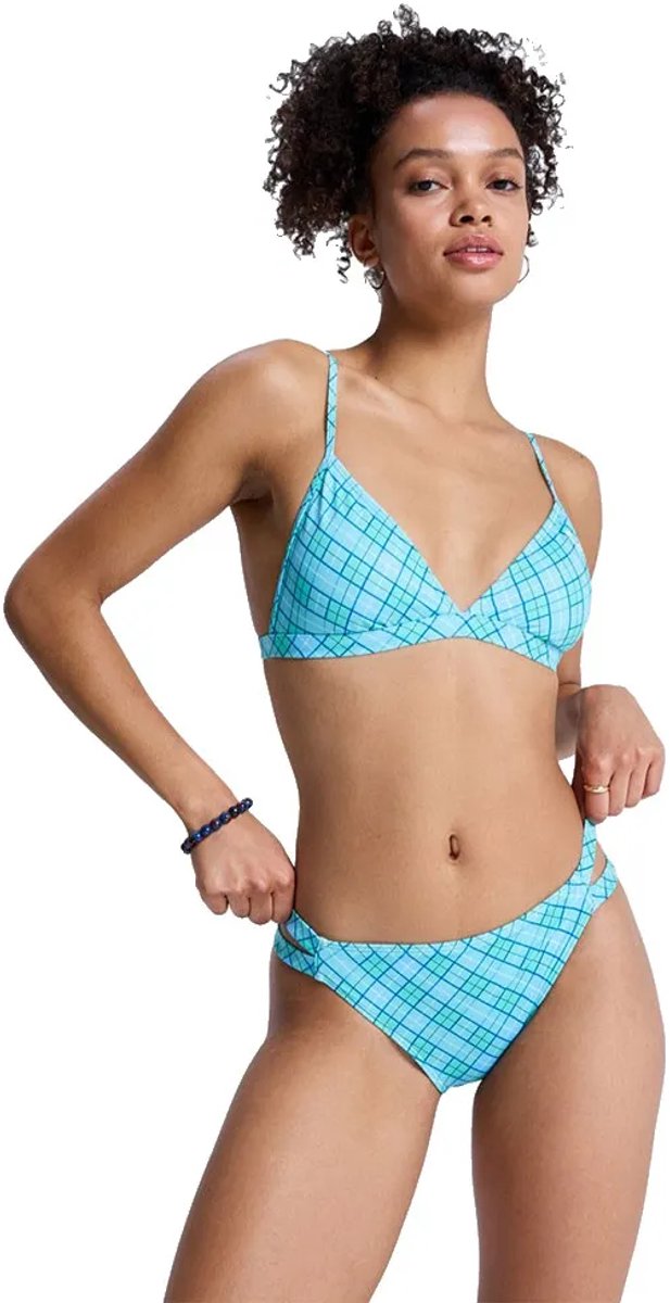 Roxy Essentials Pt Fix Triangle Classic Bikini S Vrouw Katydid As If Plaid