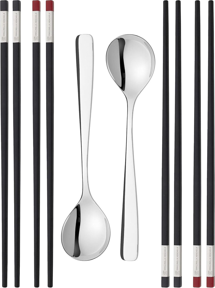 Eetstokjes Set - Chopsticks - Aziatisch Eten - Vaatwasmachinebestendig - 26 Centimeter - Zilver