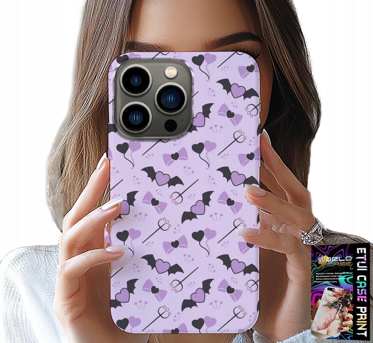 HOESJE VOOR IPHONE 16 PRO MAX - MODIEUZE PATRONEN: VORK, HARTJES, KOMMEN