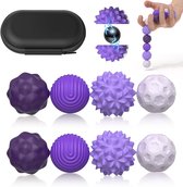 YYchan Magnetische Focusballen - 8 stuks Paars - Fidget Toys - Voor Concentratie & Ontspanning - Ideaal voor in de klas - Stressbal