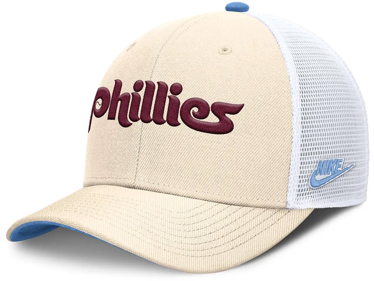 Nike Mlb Dri-fit Rise Structured Philadelphia Phillies Truckercap M-L Blauw