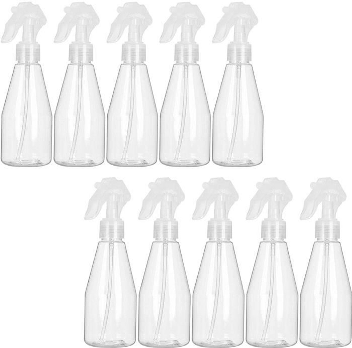10stuks 200ml - spuitflessen hervulbaar plastic - Handsprayflessen - Geschikt voor reiniging - plantenbewatering en hydratatie - kleine doorzichtigeplastic spuitflessen