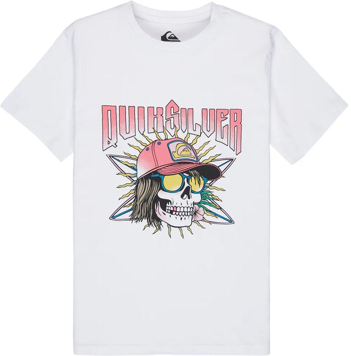 Quiksilver Sound On T-shirt Met Korte Mouwen 12 Years Jongen Wit