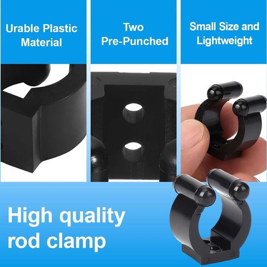 Biljartkeu Houders - Poolrek Clips - Keu Opslag - Hoogwaardig Kunststof - 20 Stuks — afbeelding 4