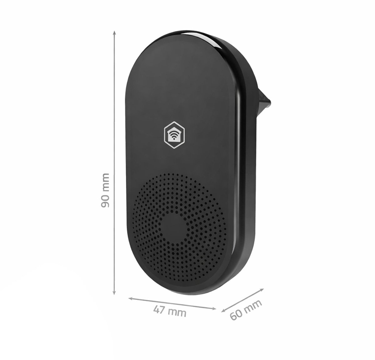 Nedis SmartLife Gong Videodeurbel 55 Melodieën Zwart - afbeelding 2