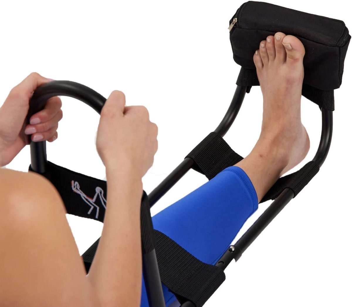 Hamstring Brancard - Kuit Stretch Hulpmiddel - Spierverlichting - Verstelbare Wedge - 42 x 20 x 19 cm - Zwart