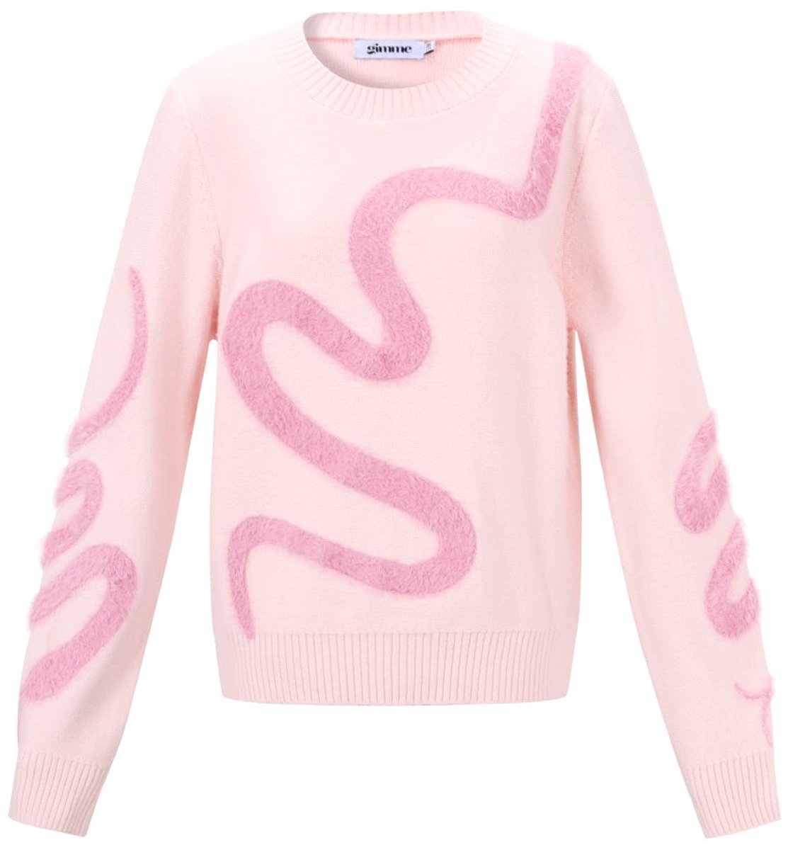 Dames gebreide trui van polyestervezel met kleurcontrast, casual en comfortabel