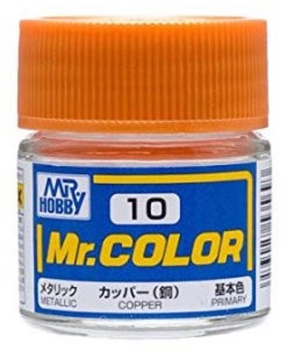 Gunze Mr. Hobby C-010 - Mr. Color 10 ml Copper - Lacquer Modelbouwverf