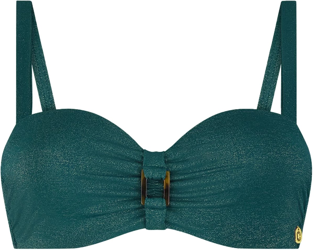 Ten Cate bikini top twisted buckle bottle green voor Dames | Maat 75C