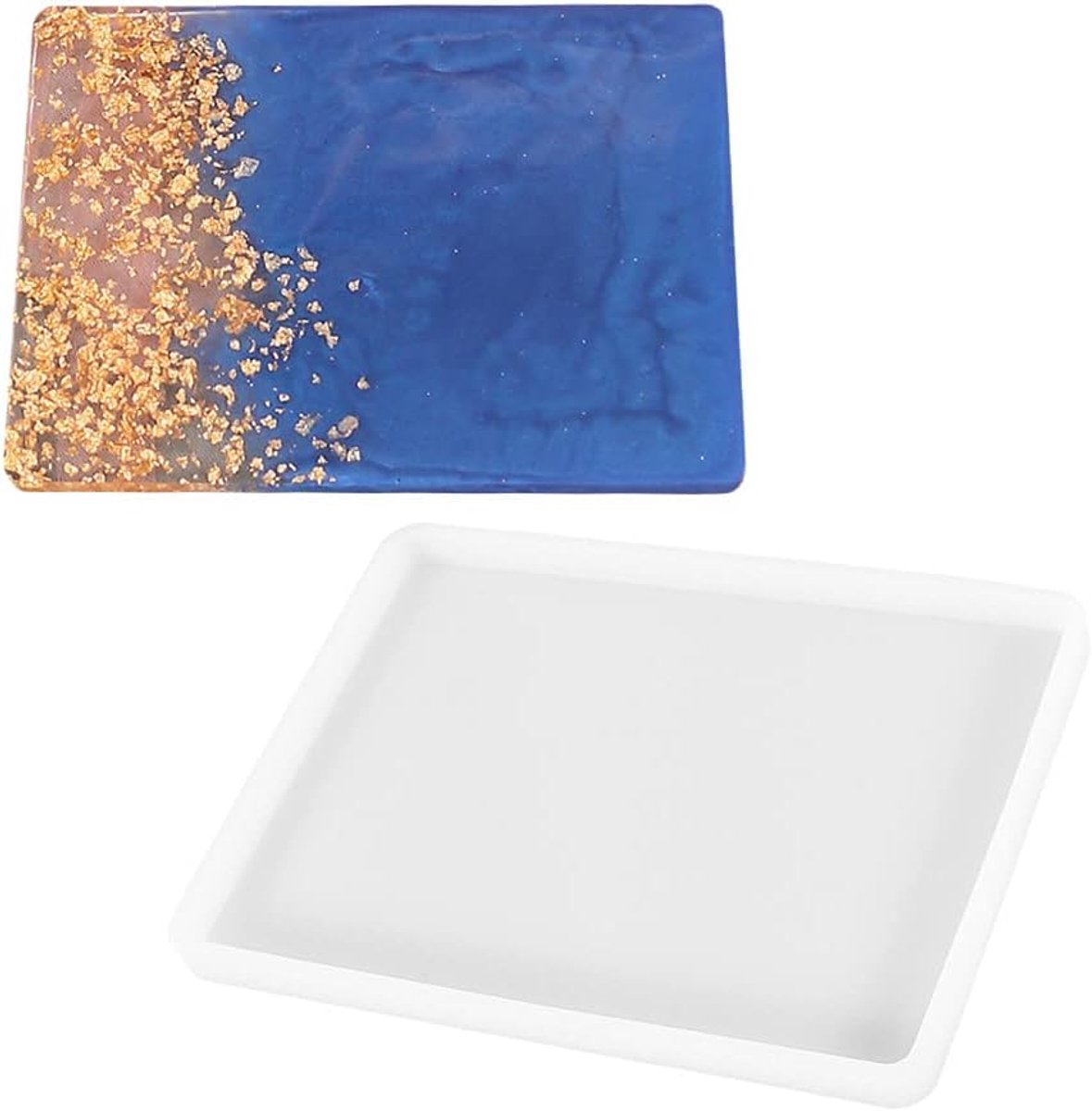 Hars Gietvorm - Siliconen Mallen - Ambachtelijk Maken - Flexibel Materiaal - 19.8x15.7cm - Wit
