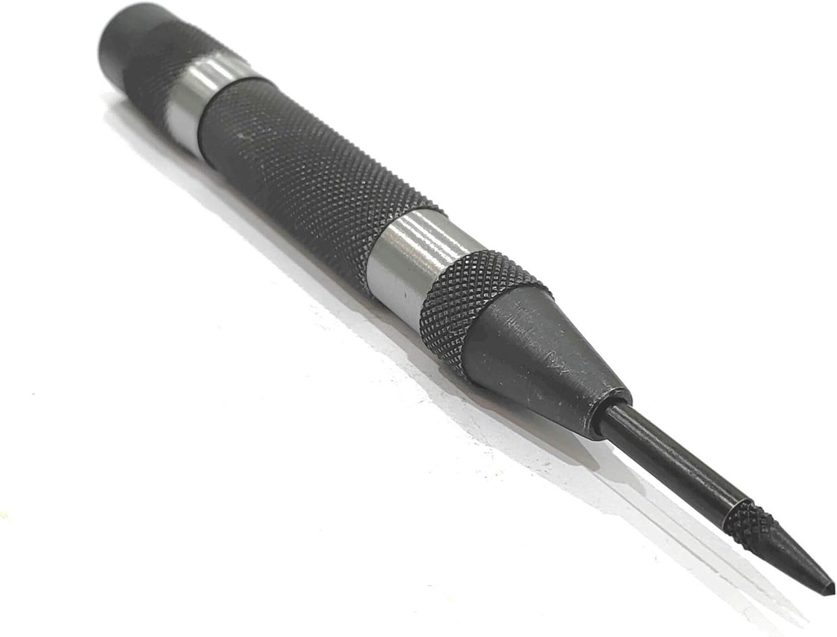 Automatische Center Punch - Precisie Markering Tool - Gaten Boren Voorbereiden - Verstelbare Veerspanning - 5-5-8 Inch Lengte
