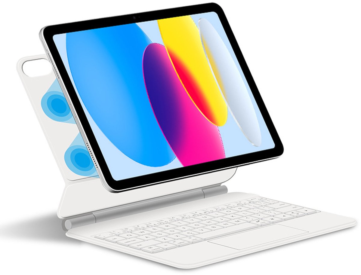 Beschermhoes voor iPad met Bluetooth-toetsenbord White iPad Pro 11 M4 2024