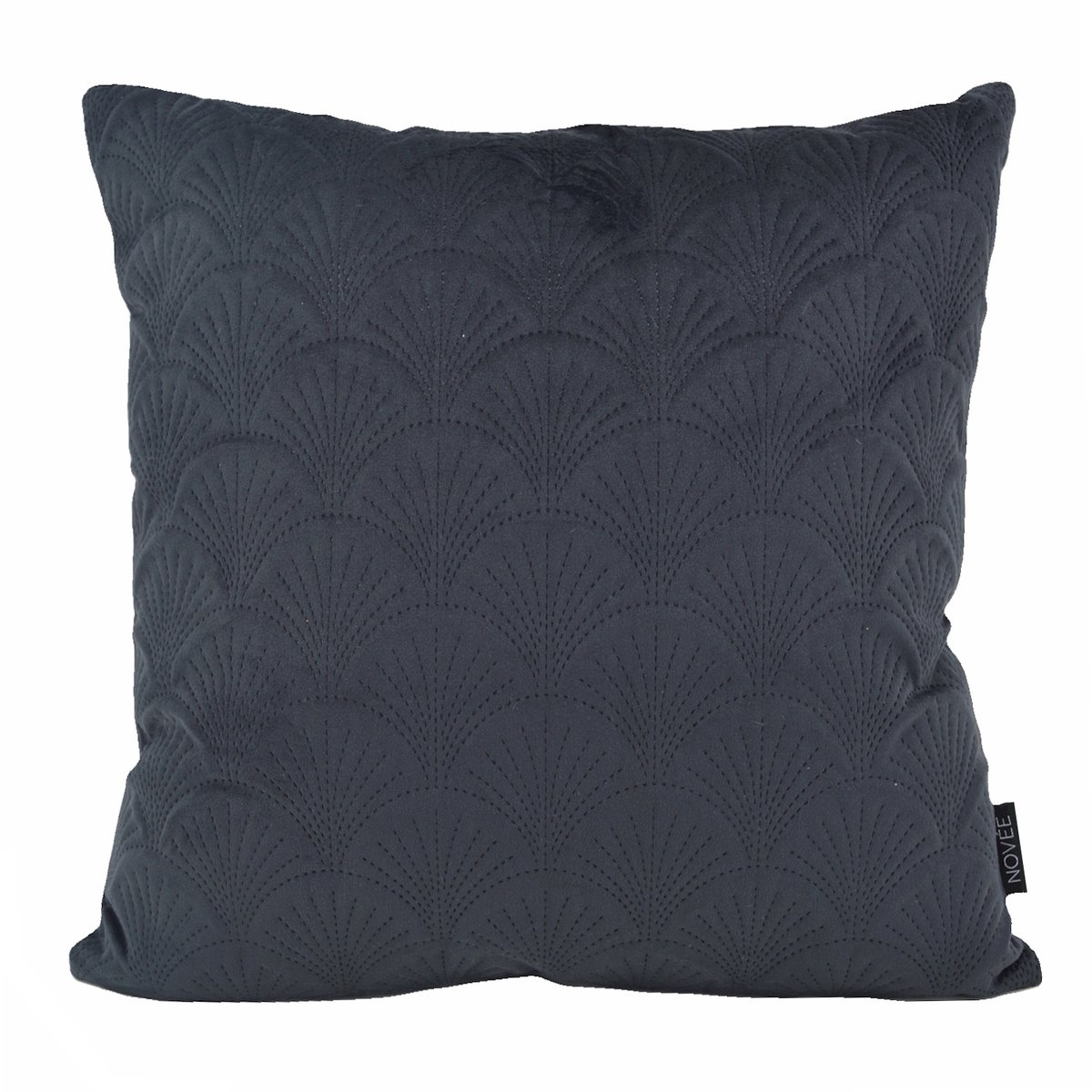 NOVÉE Sierkussen Velvet Shell Zwart | 45 x 45 cm | Velvet / Polyester