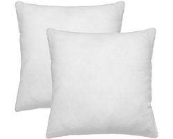 Set van 2 stuks - Binnenkussen 45x45 cm | Vulkussen - extra gevuld - 360 gram | Kussenvulling 100% polyester